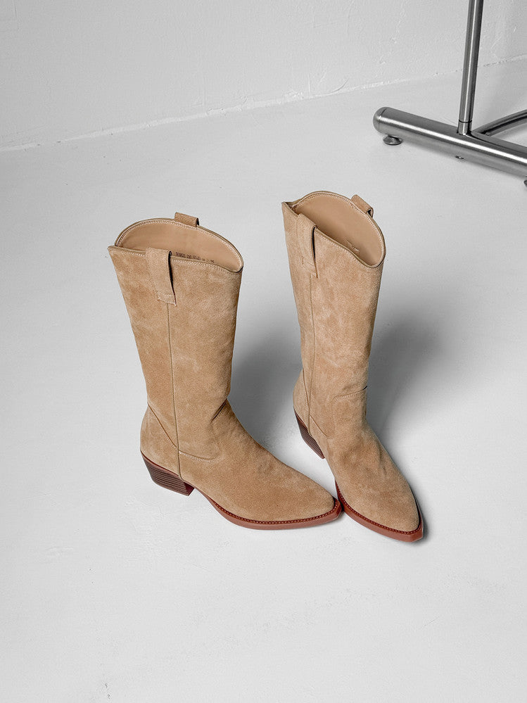 Retro Versatile Slouchy Western Cowboy Boots