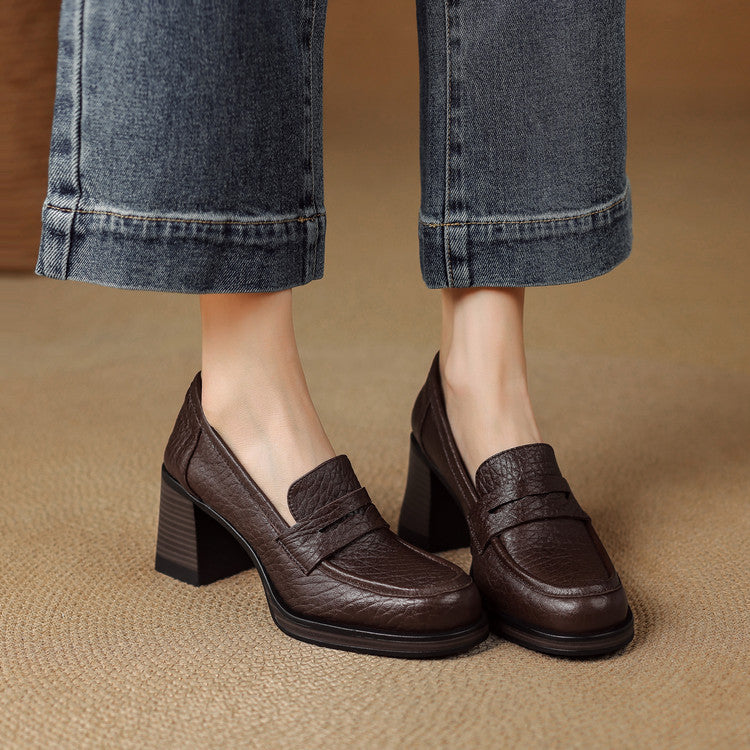 Retro Versatile Commuter Leather Shoes