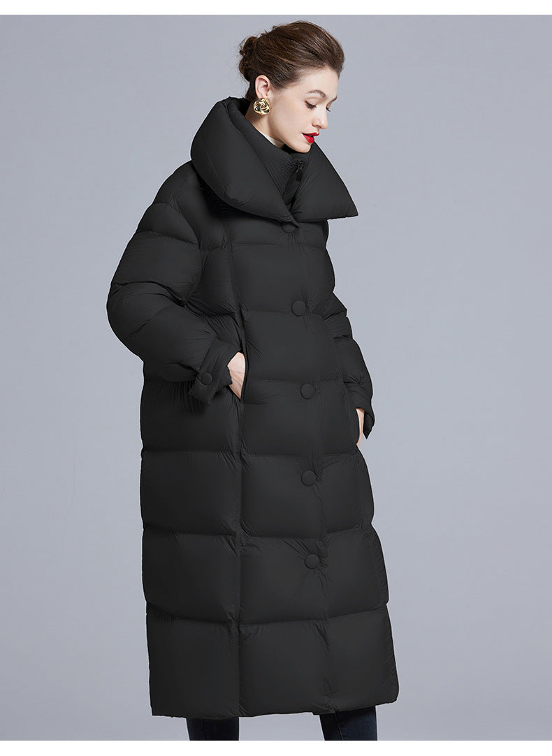 Fake Two-Piece Thickened Down Coat