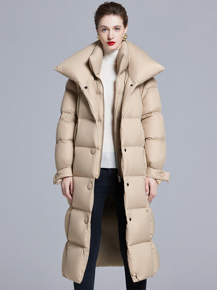 Fake Two-Piece Thickened Down Coat