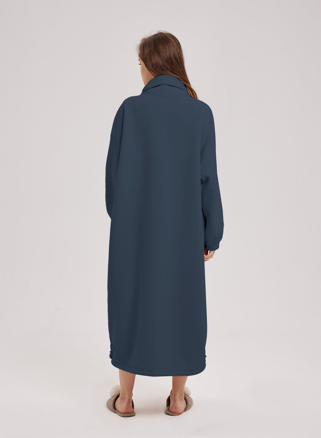 Oversized Fleece Knit Dress