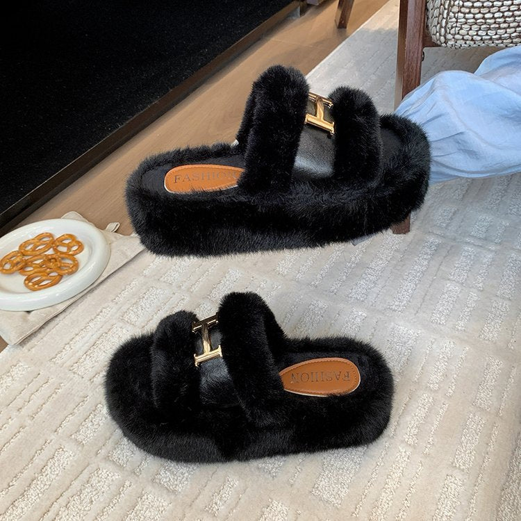 Birkenstock Furry Slippers