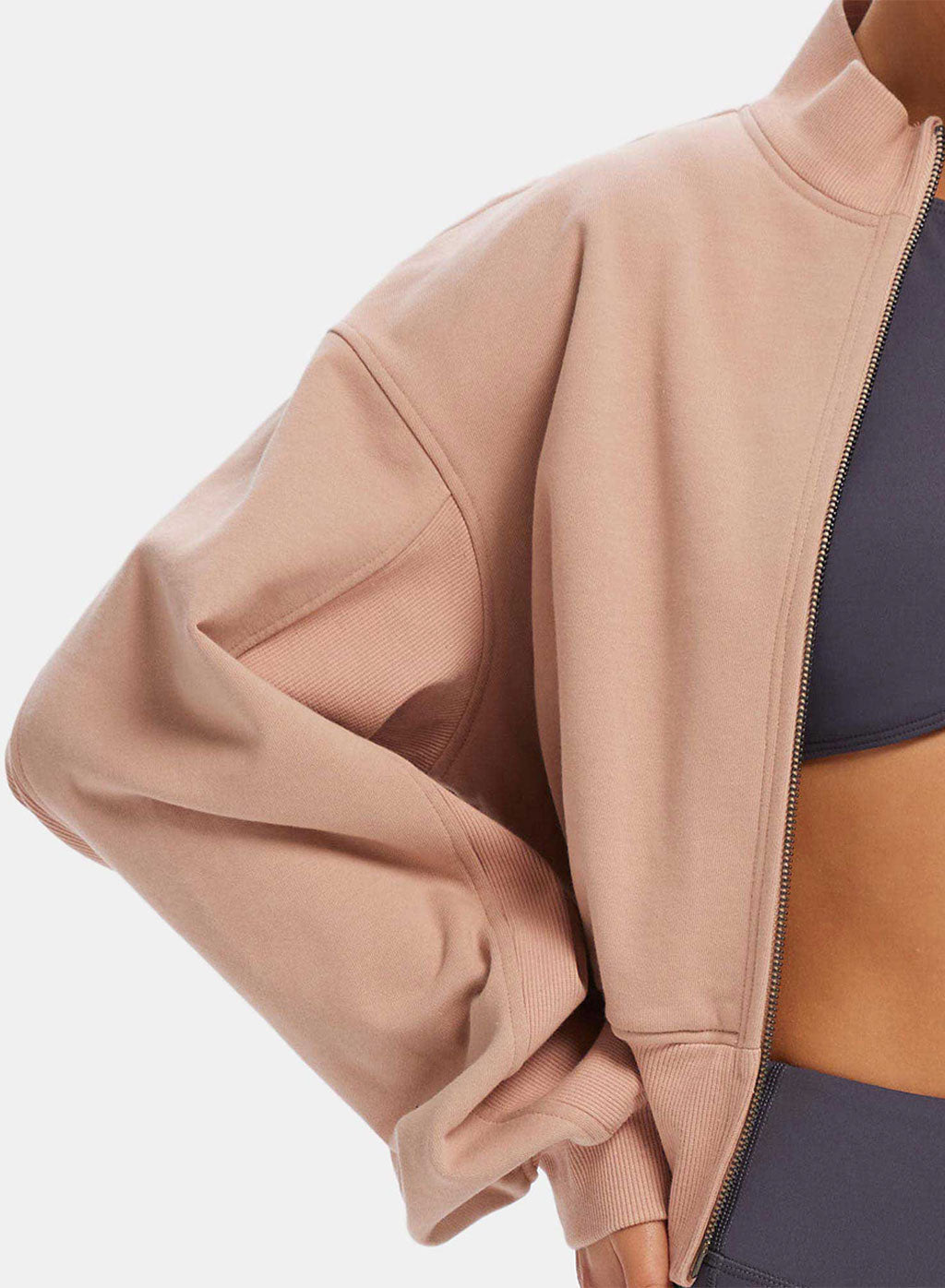 Zip Front Bomber Jacket