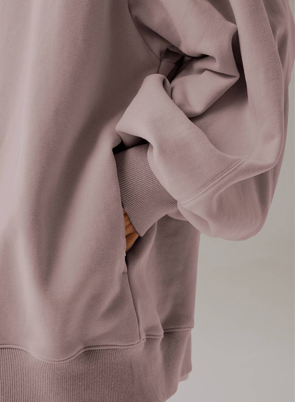 Whisper Oversized Turtleneck Sweatshirt