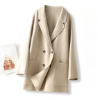 Wool double-sided loose coat