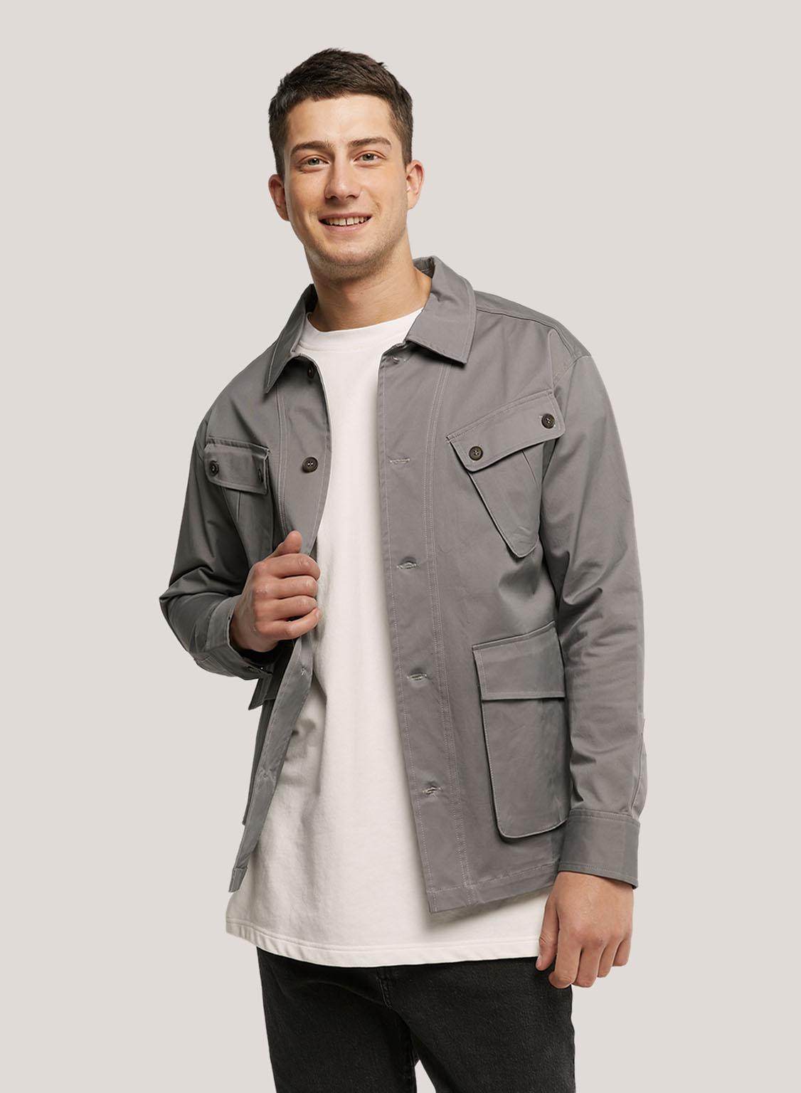Cotton Lightweight Multi Pocket Jacket