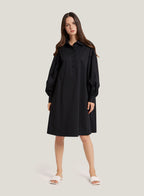 Cotton-Blend Shirt Dress