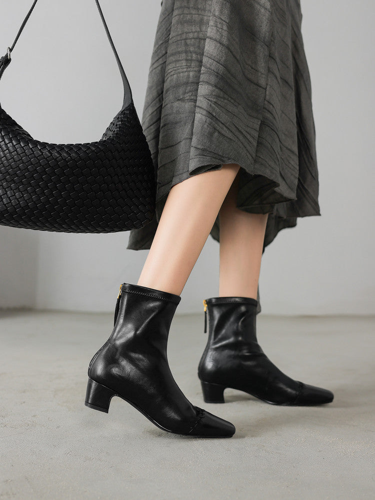 French Square Toe Stretch Boots