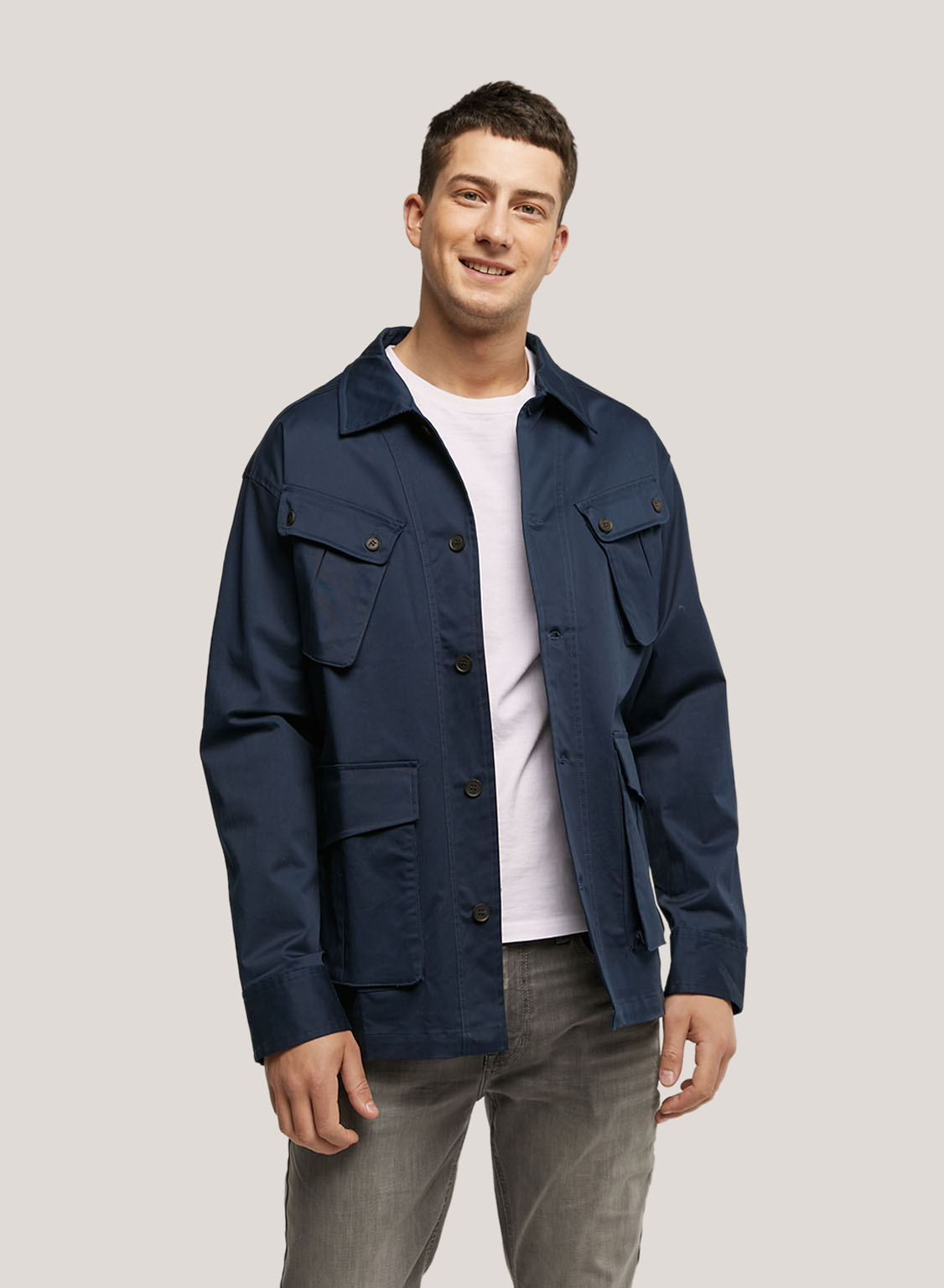 Cotton Lightweight Multi Pocket Jacket