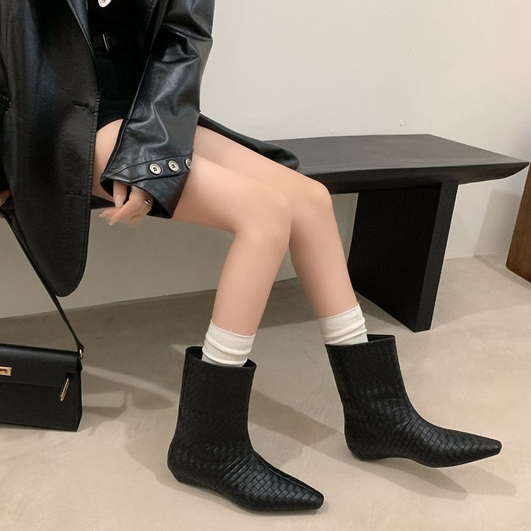 Women's Woven Mid - Calf Boots