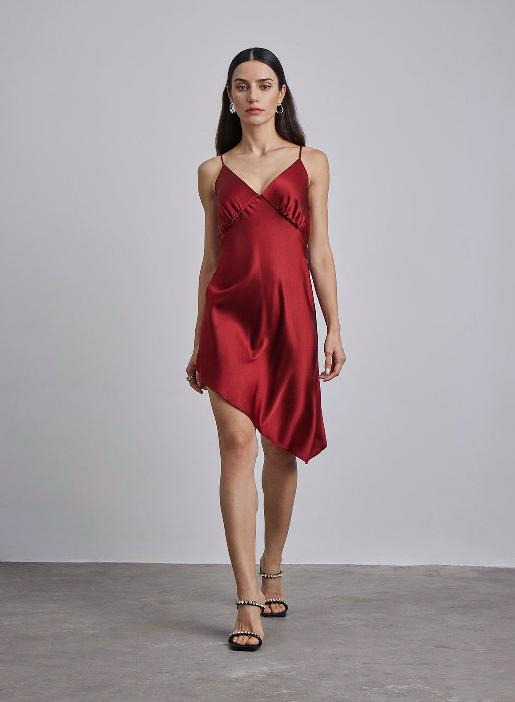Allure Hi-Low Silk Slip Dress