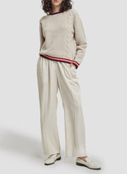 Cable Knitting Trimmed Sweater – Nap Loungewear Sweaters & Knitwear