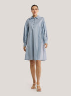 Cotton-Blend Shirt Dress