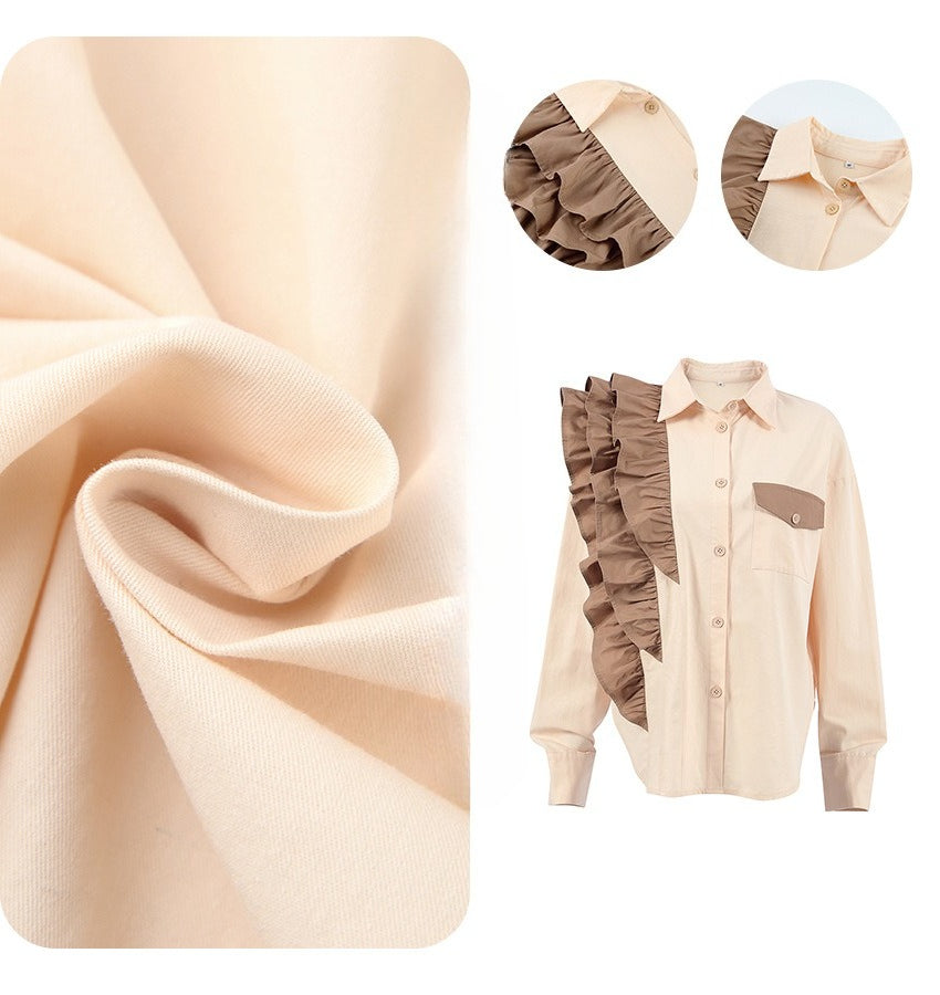 Shirt asymmetrical top