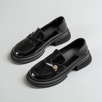Agsdon Shiny Low-top Loafers