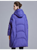 Long Puff-Style Down Jacket