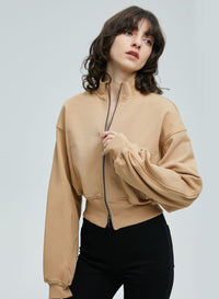 Zip Front Bomber Jacket