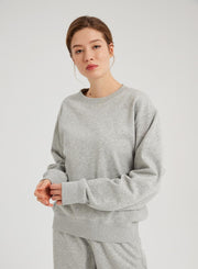 Drop Shoulder Loose Sweatshirt – Nap Loungewear Tops