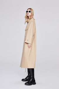 Lazy Style Long Trench Coat