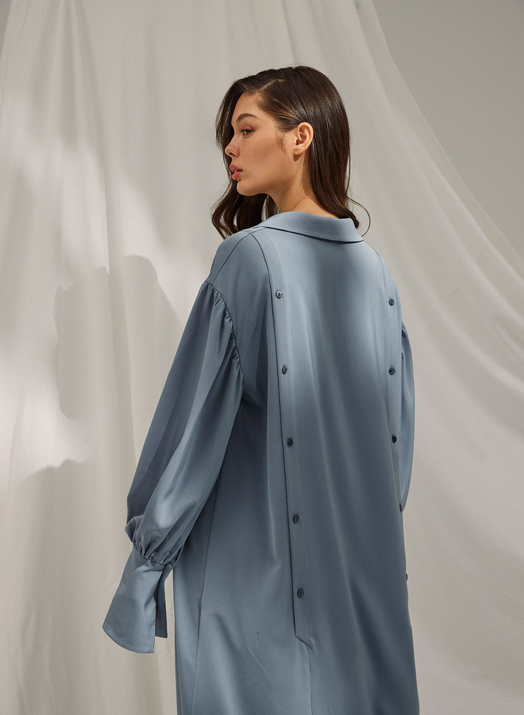 Drape Shirt Robe