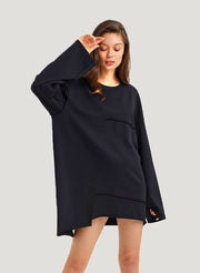 Edgy Oblique Sweatshirt – Nap Loungewear Tops