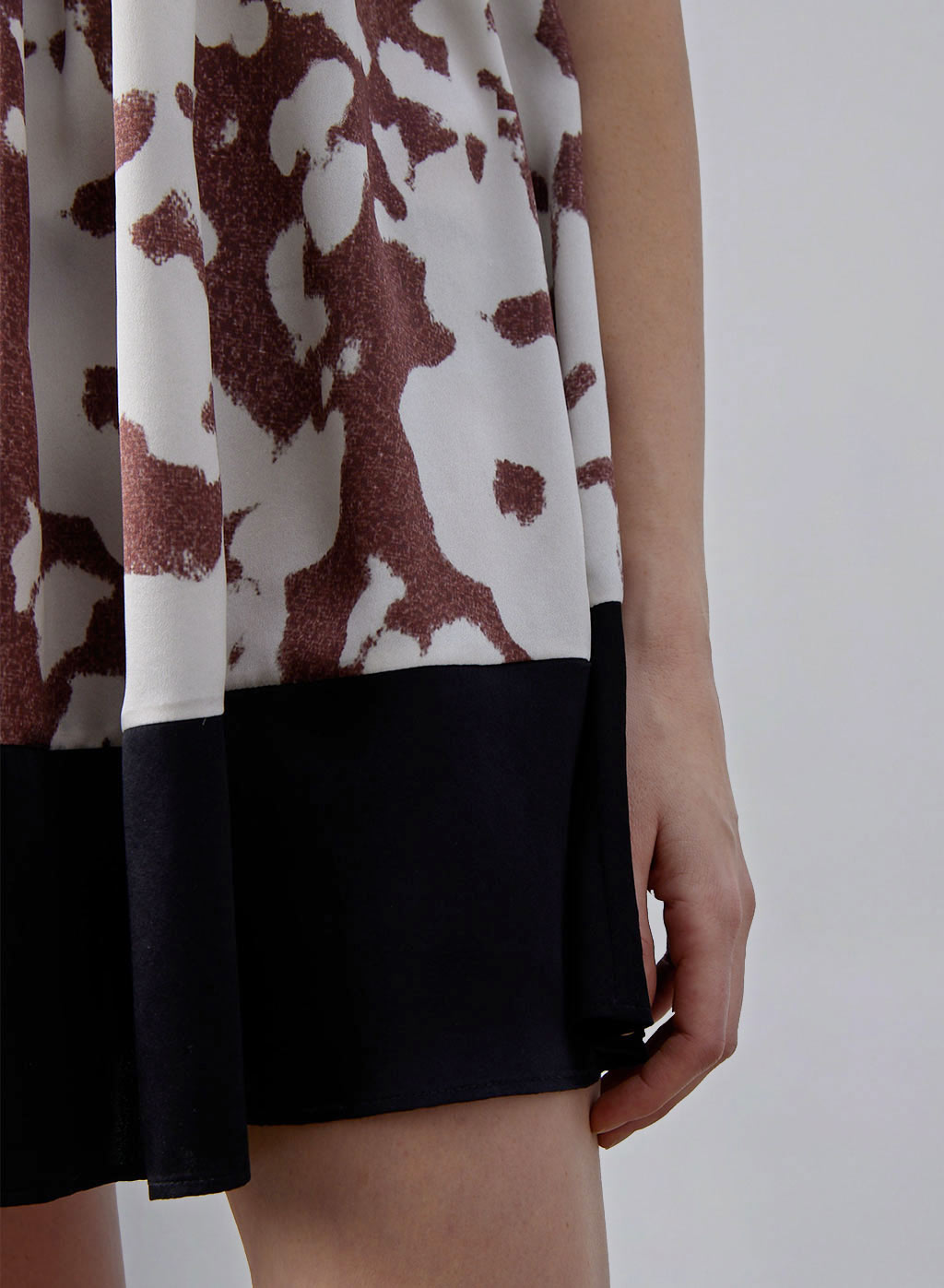 Floral Twilly Scarf Silk Mini Dress