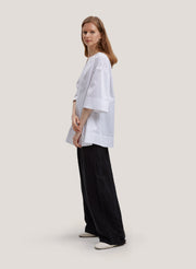 100% Cotton Oversized Peasant Blouse