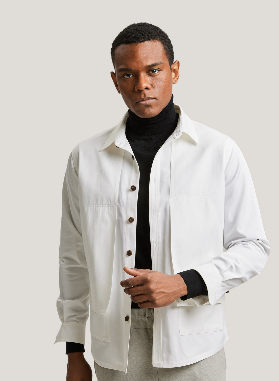 Short Workwear Jacket In Cotton