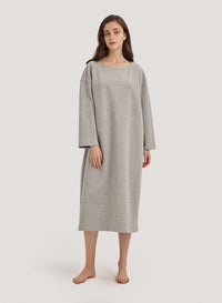 Long-sleeve Straight Dress