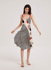 Casual Polka Dot Silk Dress – Nap Loungewear Dresses