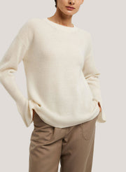 Flared-Cuff Pure Wool Jumper – Nap Loungewear Sweaters & Knitwear
