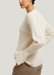 Flared-Cuff Pure Wool Jumper