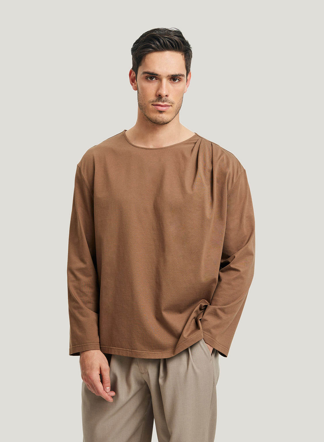 Long-Sleeve 100% Cotton T-shirt