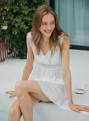 Angel Silk Satin Mini Dress – Nap Loungewear Dresses