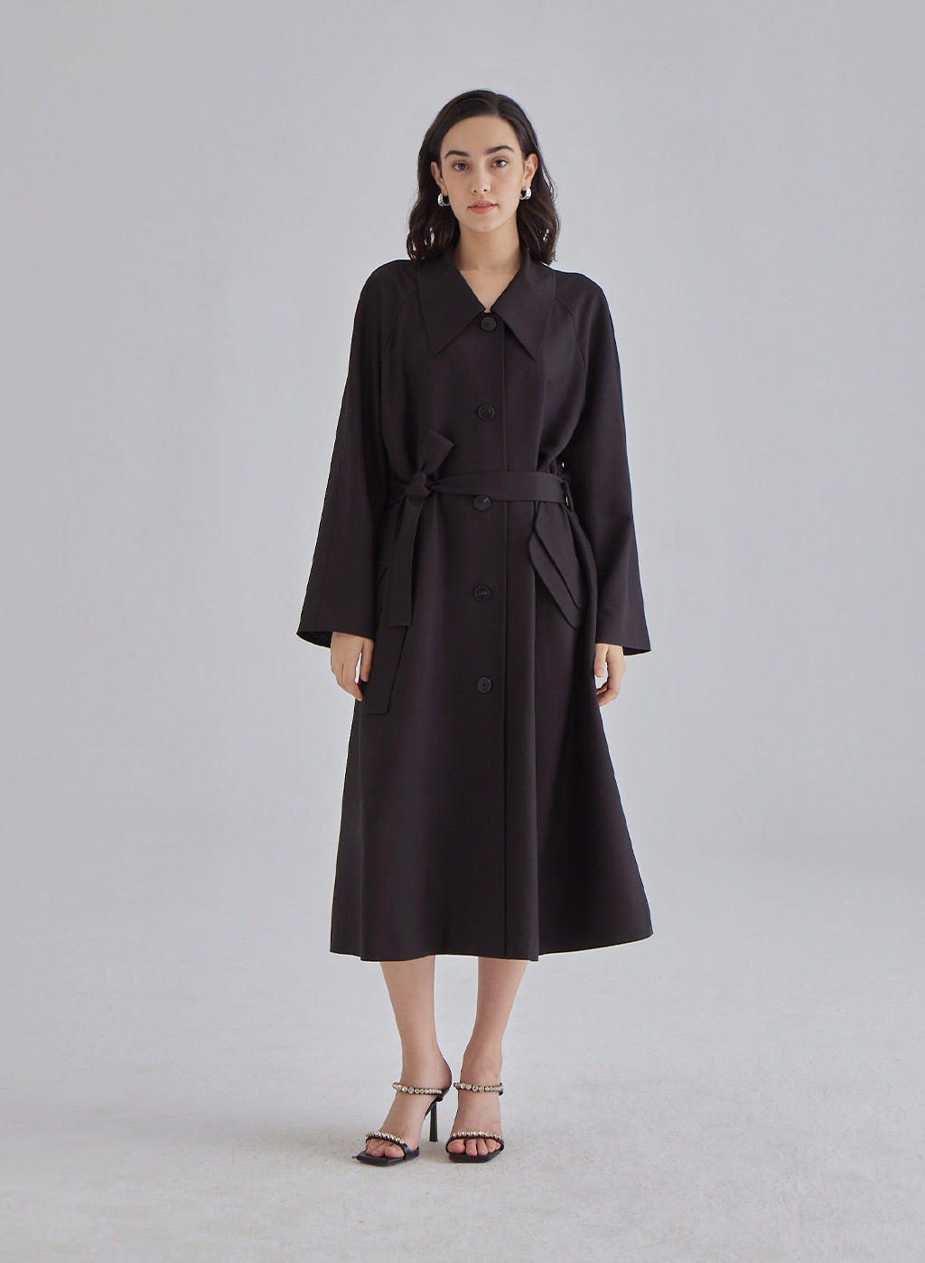 Black Vulture Silk Blend Coat