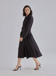 Black Vulture Silk Blend Coat – Nap Loungewear Outerwear