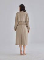 Rich Hazel Silk Blend Coat