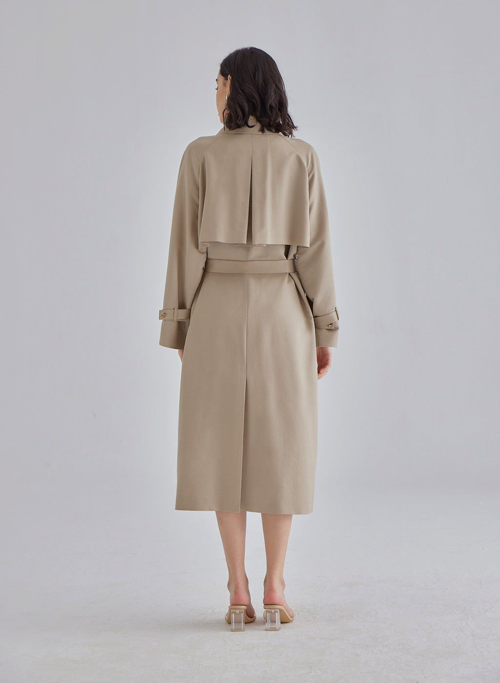 Rich Hazel Silk Blend Coat