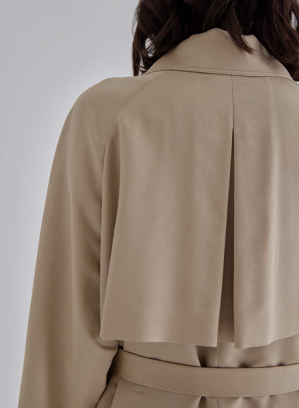 Rich Hazel Silk Blend Coat