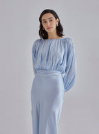 Lavender Fields Maxi Silk Dress