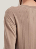 Mellow Split Pure Merino Wool Midi Top