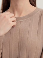 Mellow Split Pure Merino Wool Midi Top