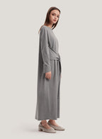 Draped Front 100% Cotton Dress