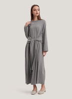 Draped Front 100% Cotton Dress