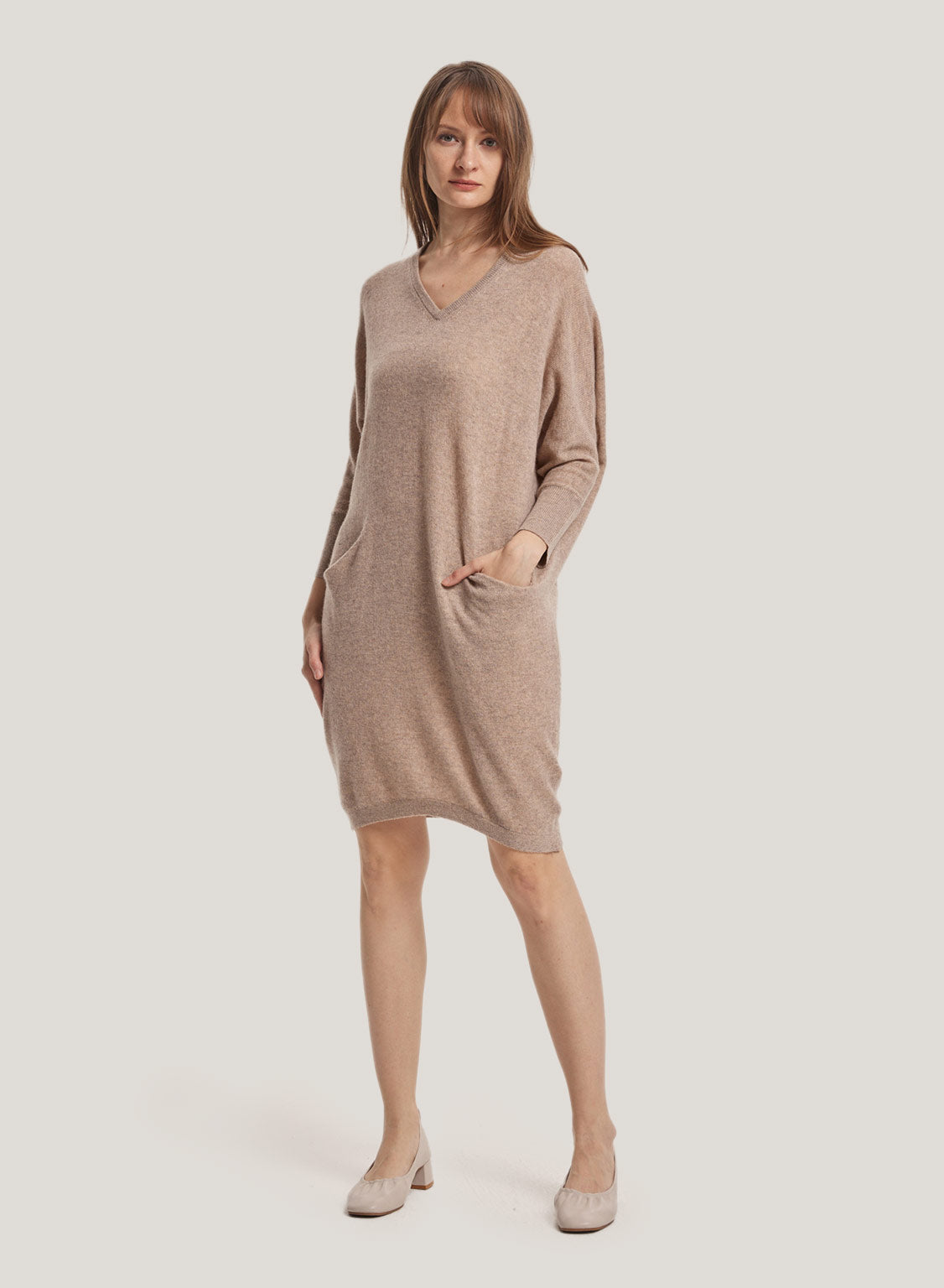 Loose V-Neck Dress