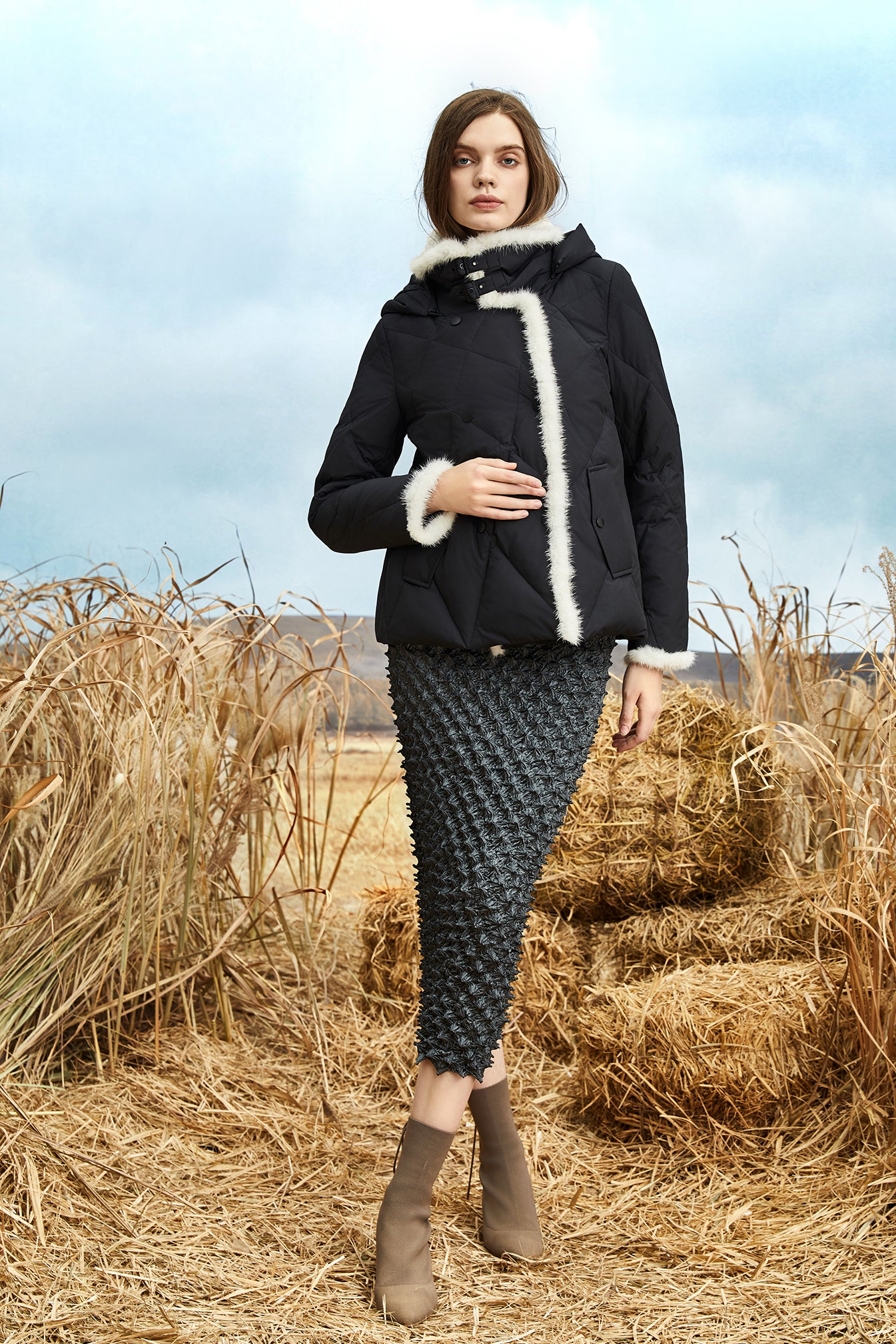 Arctic Grace Quilted Coat