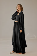 Flowy Open-Front Cardigan