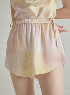 Soft Gradient Elastic Silk Shorts