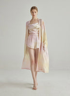 Soft Gradient Nightgown Silk Robe