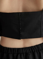 Flare Mid Sleeve Midriff Top